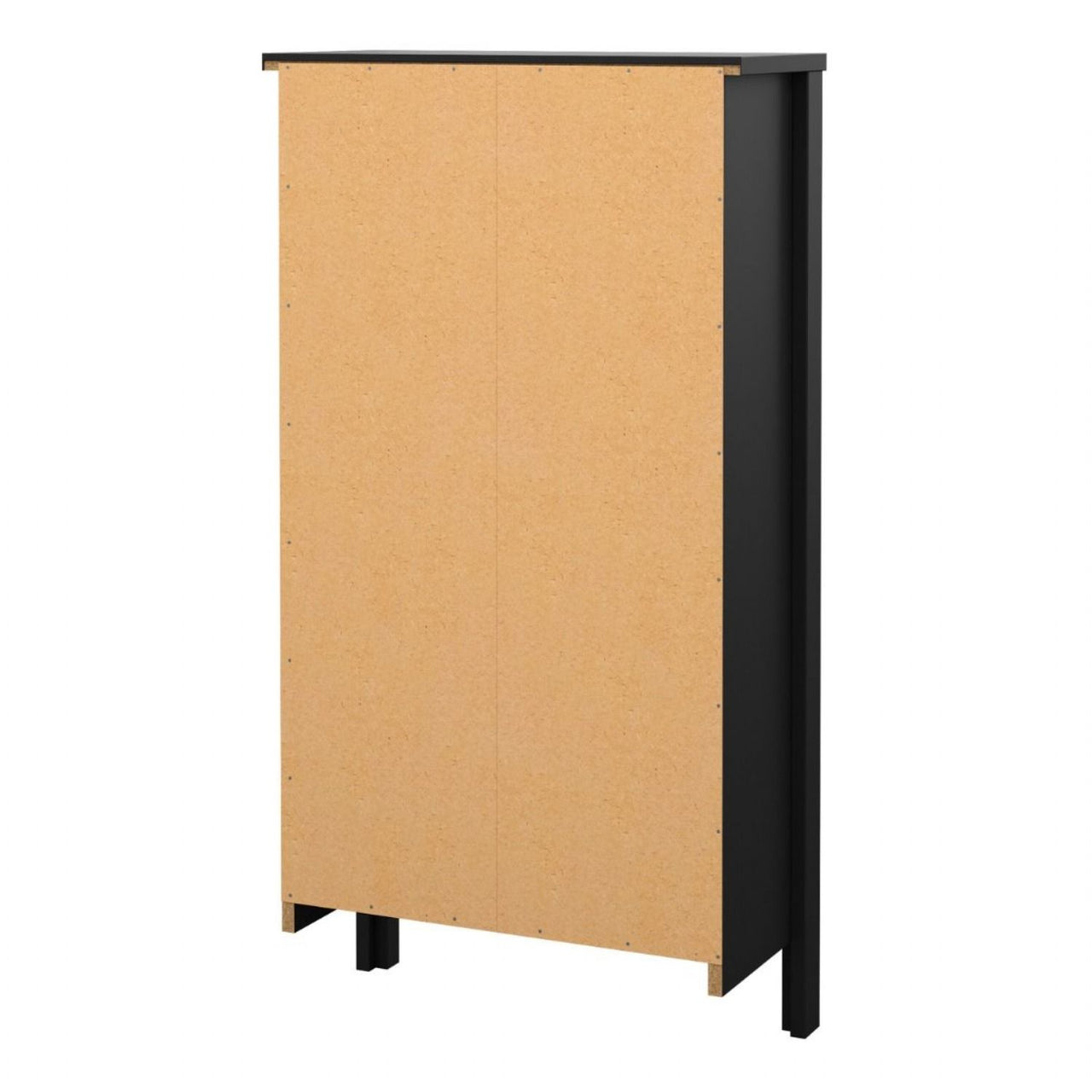 Barcelona Shoe Cabinet 2 flap doors Matt Black