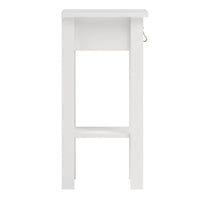 Thumbnail for Barcelona Bedside Table with 1 Drawer in White