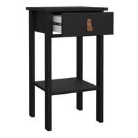 Thumbnail for Barcelona Bedside Table with 1 Drawer in Matt Black