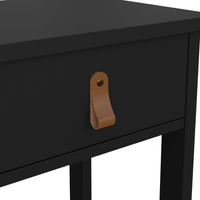 Thumbnail for Barcelona Bedside Table with 1 Drawer in Matt Black