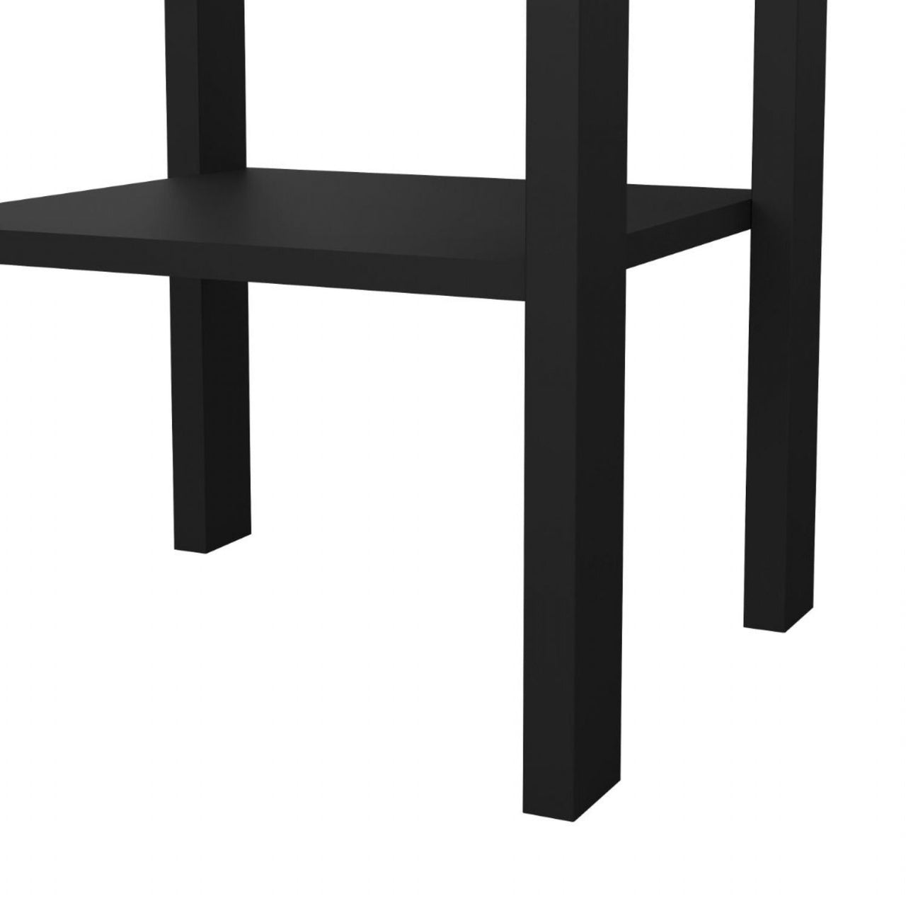 Barcelona Bedside Table with 1 Drawer in Matt Black