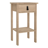 Thumbnail for Barcelona Bedside Table with 1 Drawers in Jackson Hickory Oak