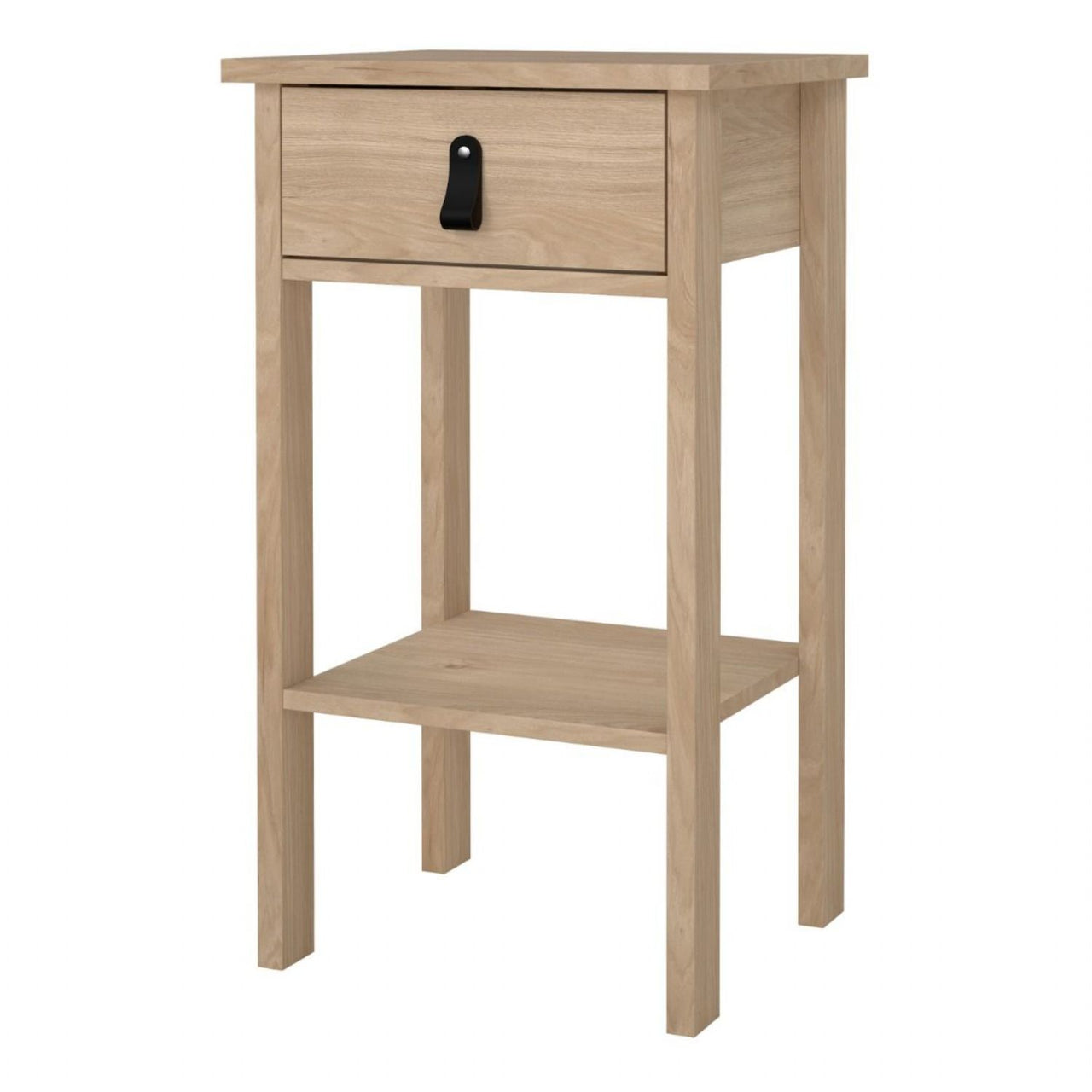 Barcelona Bedside Table with 1 Drawers in Jackson Hickory Oak