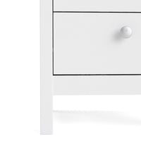 Thumbnail for Bedside Table 2 drawers in White