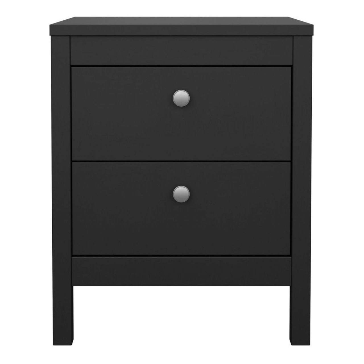 Finish Simple 2 Drawer Bedside Table