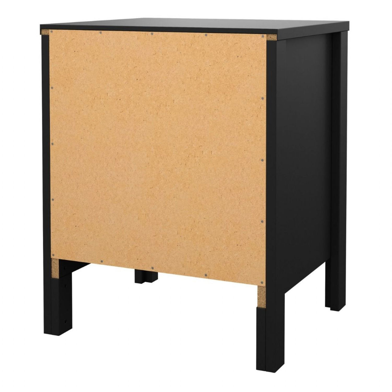 Finish Simple 2 Drawer Bedside Table