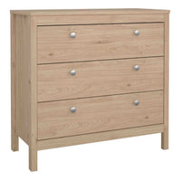 Thumbnail for Madrid Chest 3 Drawers in Jackson Hickory Oak