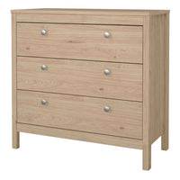 Thumbnail for Madrid Chest 3 Drawers in Jackson Hickory Oak