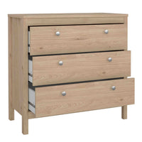 Thumbnail for Madrid Chest 3 Drawers in Jackson Hickory Oak