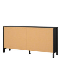 Thumbnail for Matt Black 8 Drawer Double Chest With Metal Handles