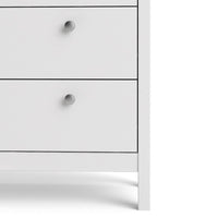 Thumbnail for White 2 Glass Door And 3 Drawer Cabinet With Metal Round Handles