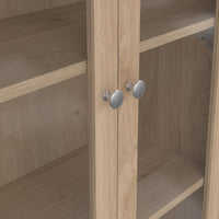 Thumbnail for Madrid China Cabinet 2 Doors with Glass + 3 Drawers in Jackson Hickory Oak