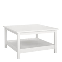 Thumbnail for Small White Open Shelf Coffee Table