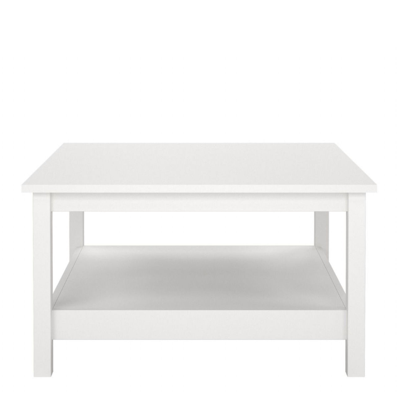 Small White Open Shelf Coffee Table