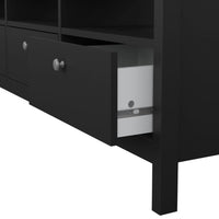 Thumbnail for Matt Black 3 Drawer TV Unit