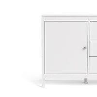 Thumbnail for Modern Wide White 2 Door 3 Drawer Sideboard