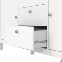 Thumbnail for Modern Wide White 2 Door 3 Drawer Sideboard