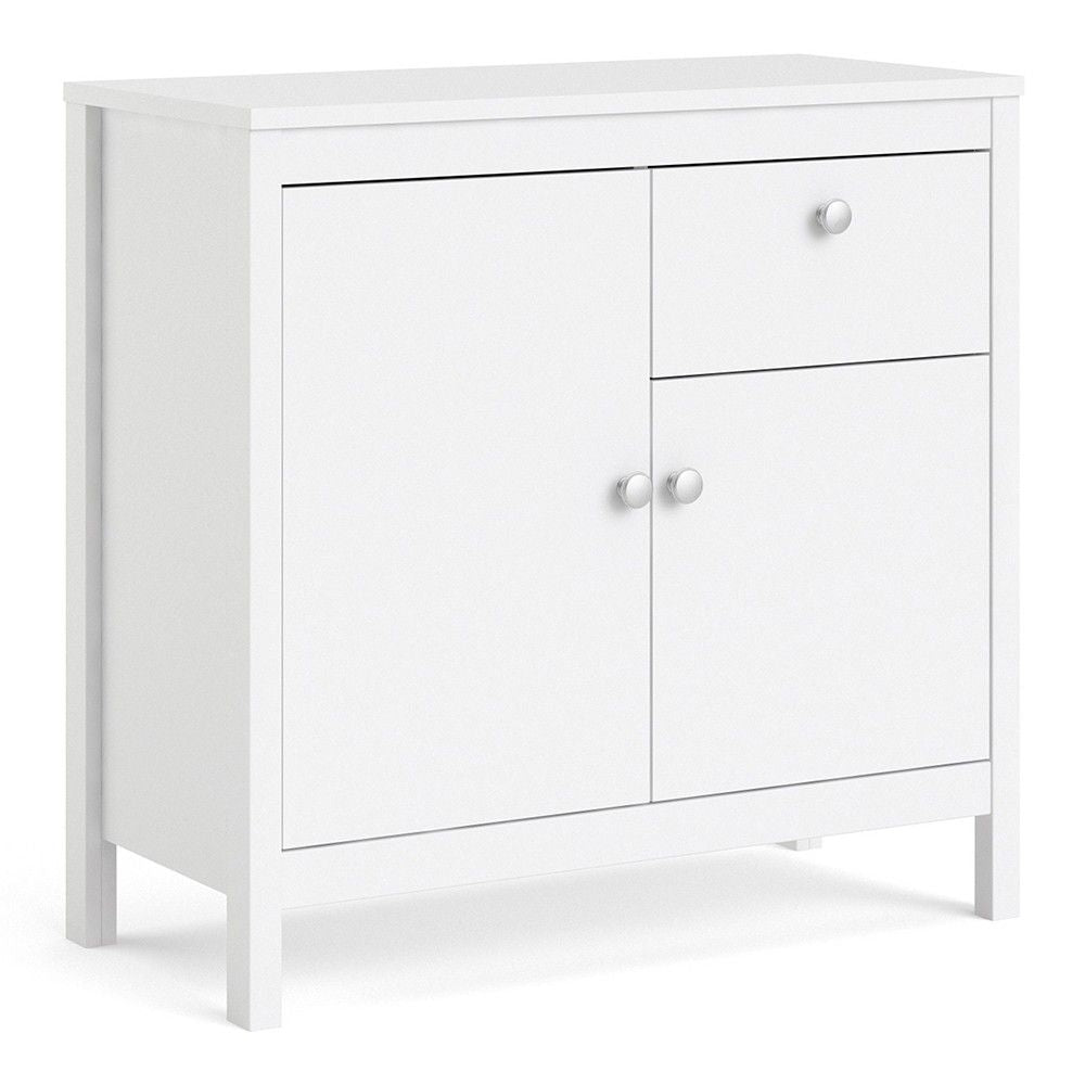 Traditional White 2 Door 1 Drawer Sideboard