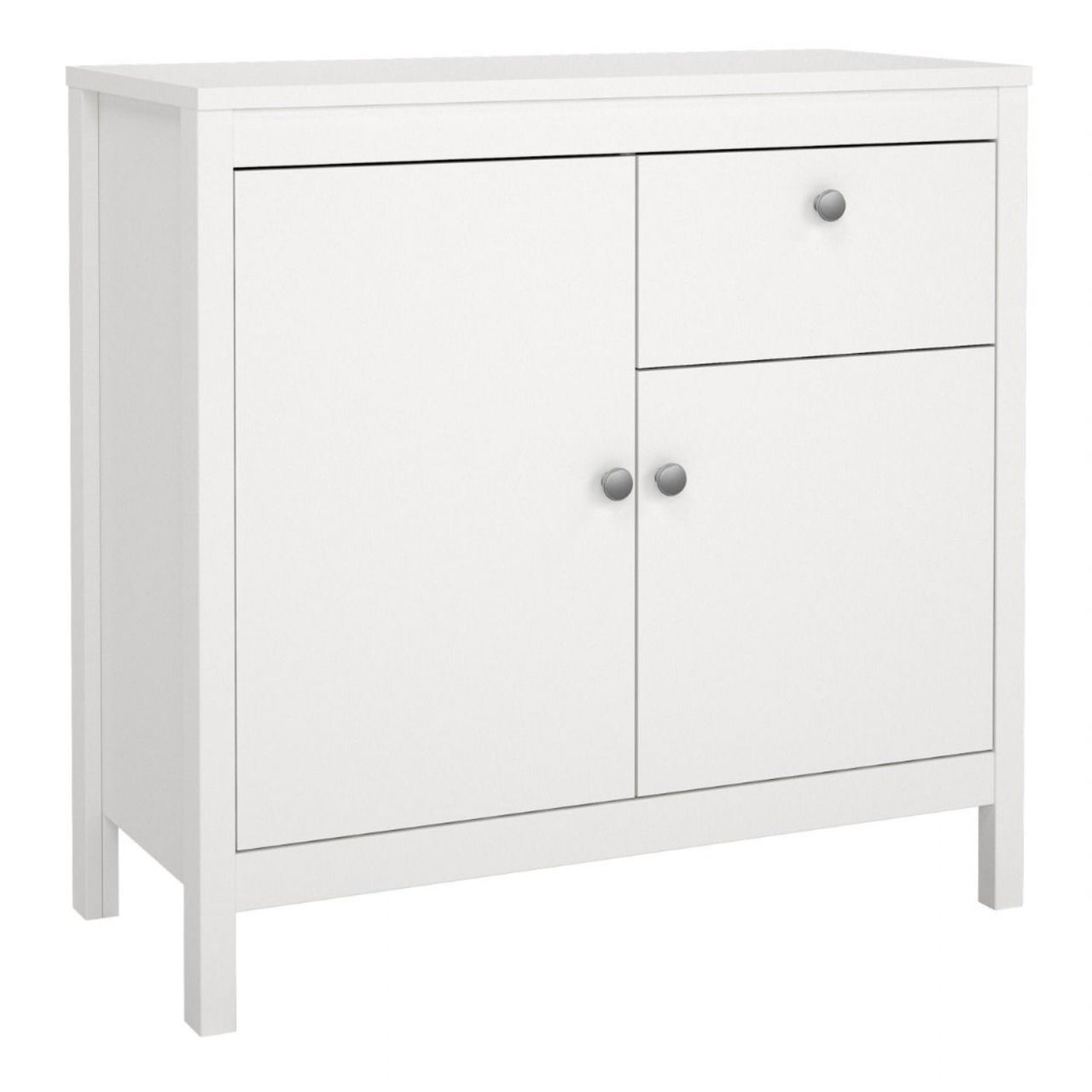 Traditional White 2 Door 1 Drawer Sideboard