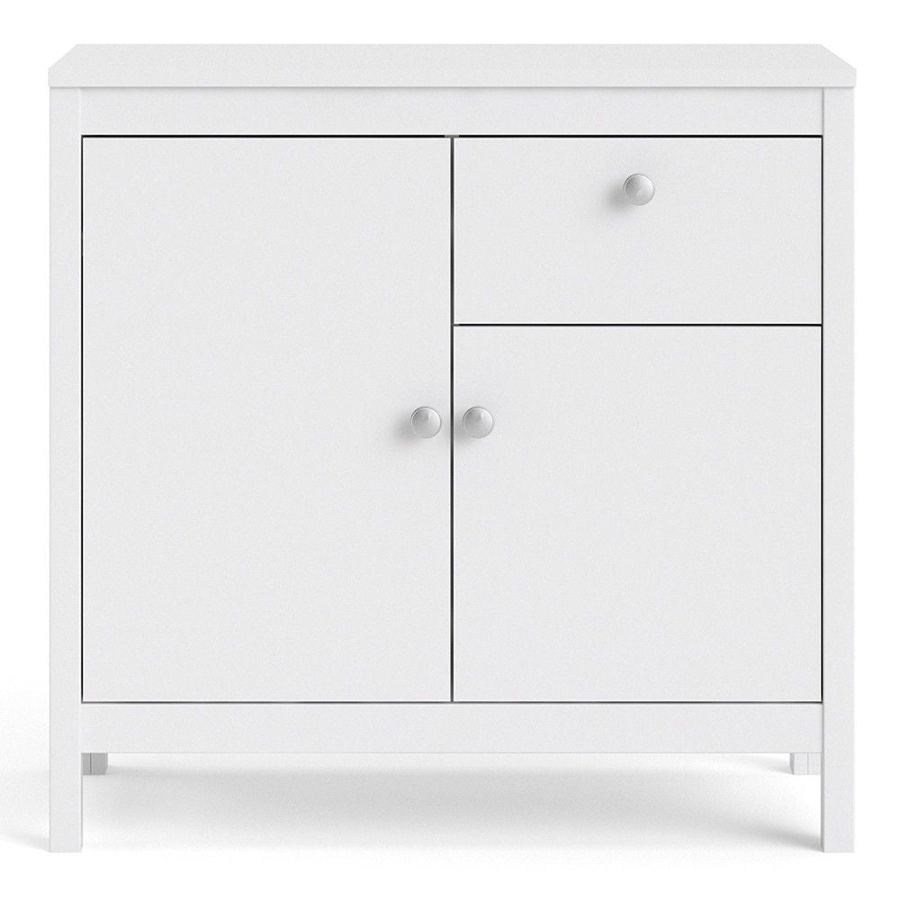 Traditional White 2 Door 1 Drawer Sideboard