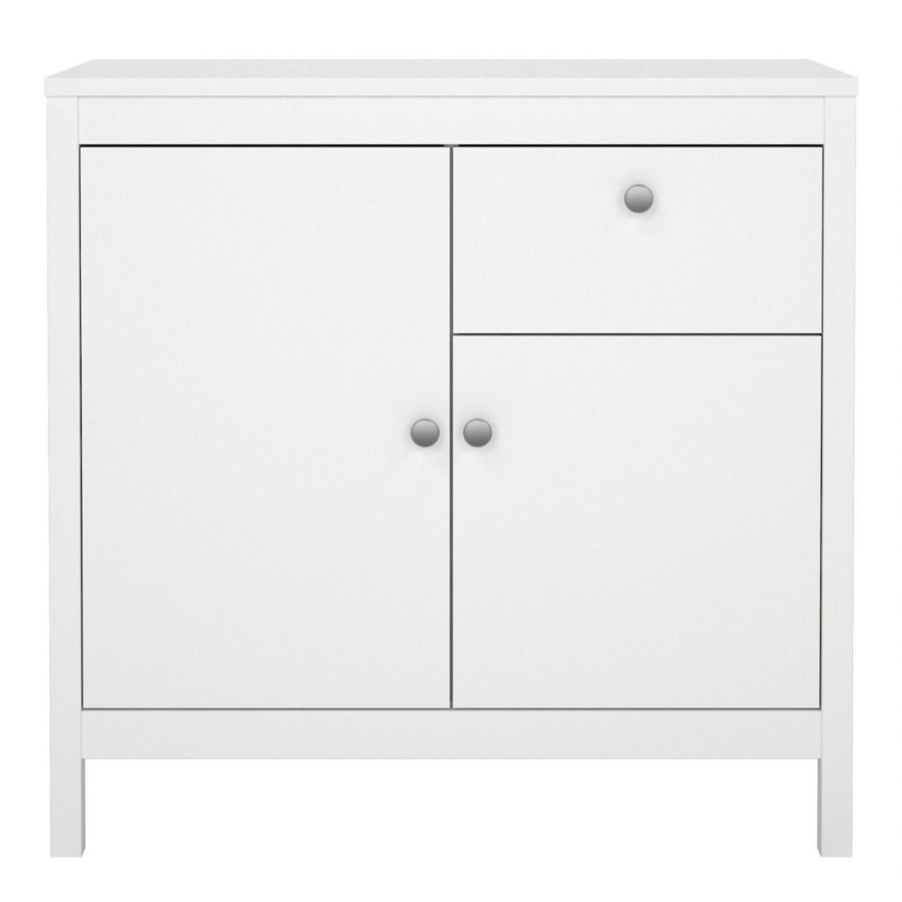 Traditional White 2 Door 1 Drawer Sideboard