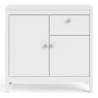 Thumbnail for Traditional White 2 Door 1 Drawer Sideboard