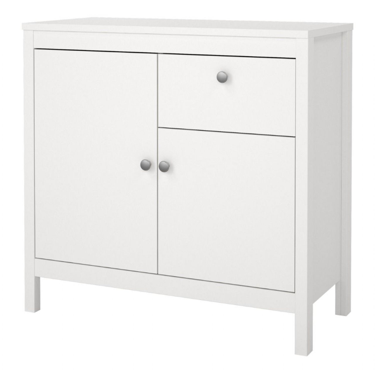 Traditional White 2 Door 1 Drawer Sideboard