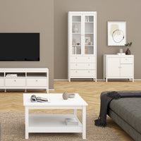 Thumbnail for Traditional White 2 Door 1 Drawer Sideboard