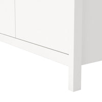 Thumbnail for Large White 199cm Tall 2 Door Double Wardrobe Modern