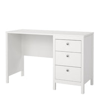 Thumbnail for Madrid Desk 3 drawers White