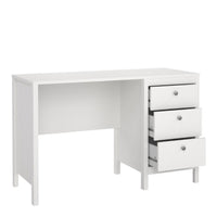 Thumbnail for Madrid Desk 3 drawers White