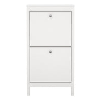 Thumbnail for Madrid Shoe Cabinet 2 Flap Door White