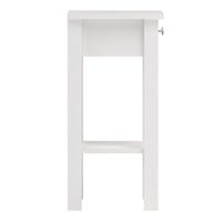 Thumbnail for Madrid Bedside Table with 1 Drawer in White