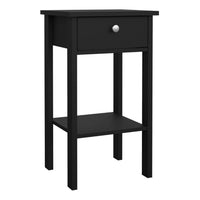 Thumbnail for Madrid Bedside Table with 1 Drawer in Matt Black