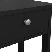 Thumbnail for Madrid Bedside Table with 1 Drawer in Matt Black