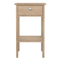 Thumbnail for Madrid Bedside Table with 1 Drawers in Jackson Hickory Oak