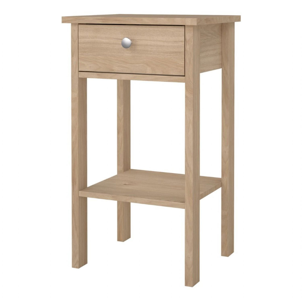 Madrid Bedside Table with 1 Drawers in Jackson Hickory Oak