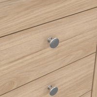 Thumbnail for Madrid Bedside Table 3 Drawers in Jackson Hickory Oak