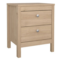 Thumbnail for Madrid Package Bedside Table 2 Drawers + Chest 5 Drawer + 2 Door Wardrobe in Jackson Hickory Oak