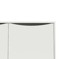 Thumbnail for Fur Sideboard 2 Doors + 3 Drawers in Grey and White