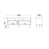 Thumbnail for Rome TVunit 2 Sliding Doors in Jackson Hickory Oak with Matt White