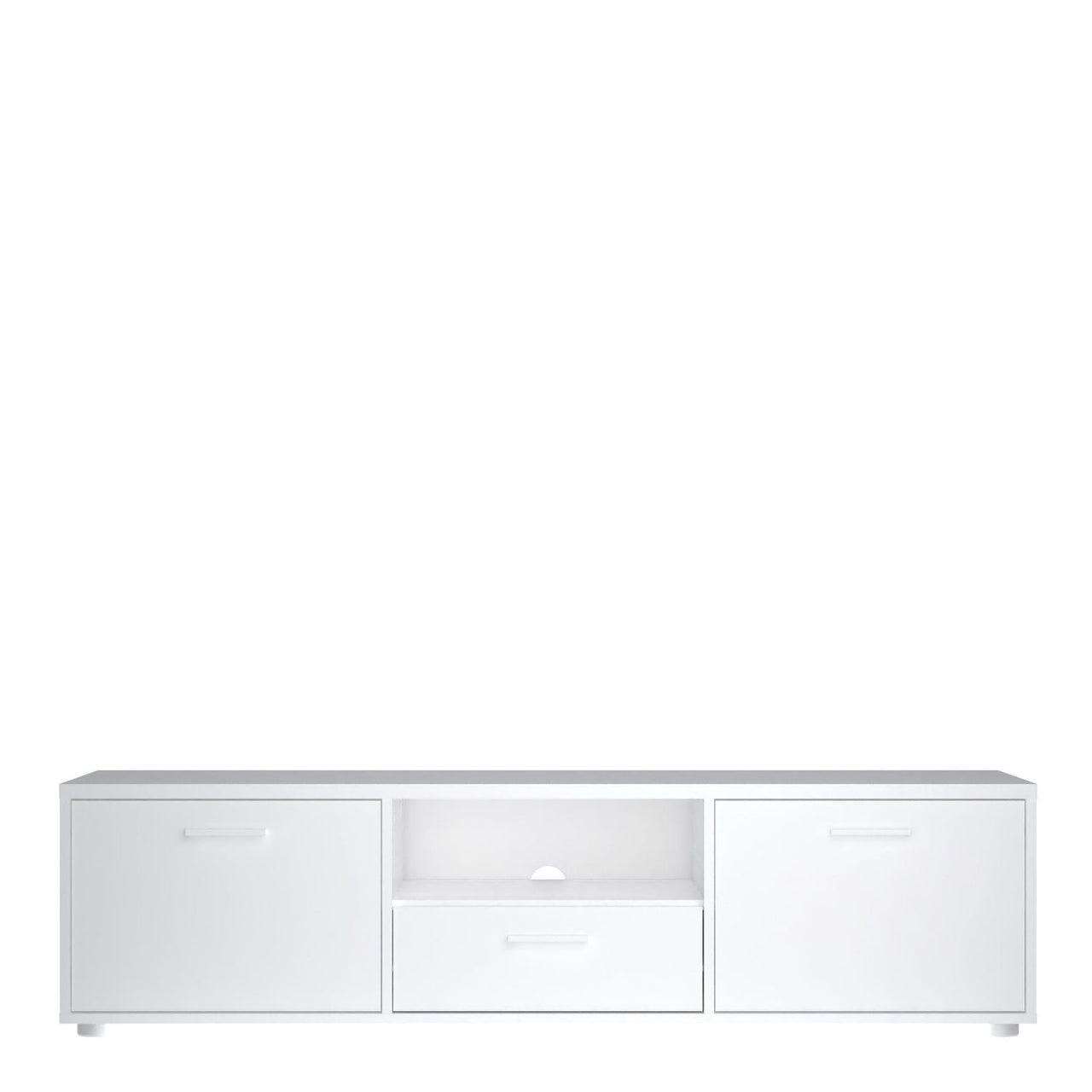 Media TVunit with 2 doors + 1 drawer 147 cm White