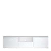 Thumbnail for Media TVunit with 2 doors + 1 drawer 147 cm White