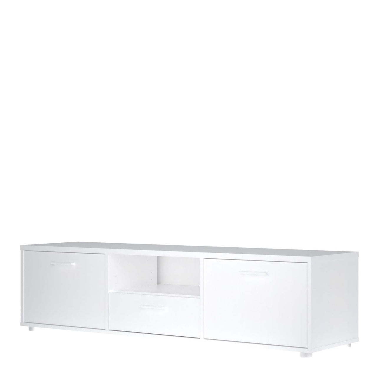 Media TVunit with 2 doors + 1 drawer 147 cm White