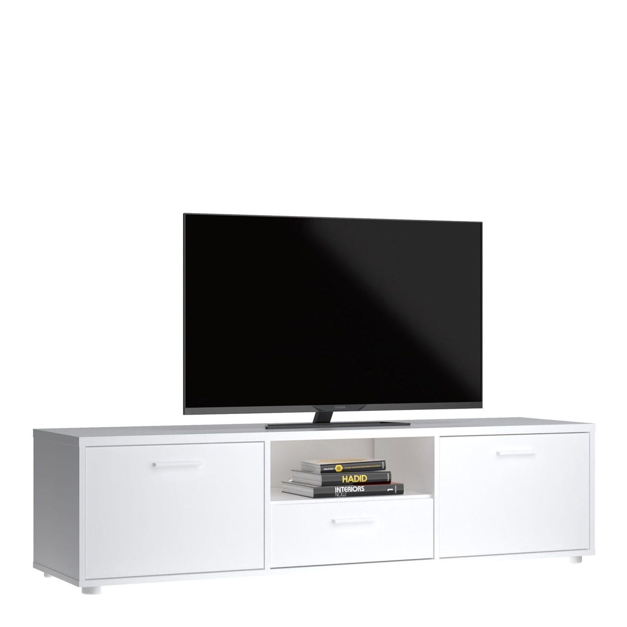 Media TVunit with 2 doors + 1 drawer 147 cm White