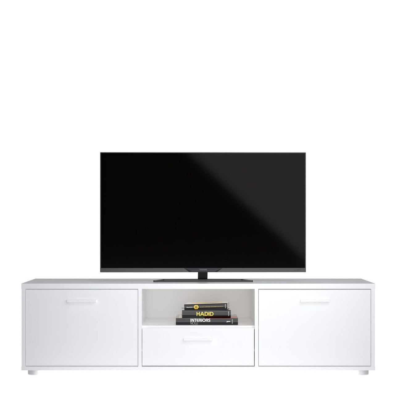 Media TVunit with 2 doors + 1 drawer 147 cm White