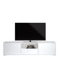 Thumbnail for Media TVunit with 2 doors + 1 drawer 147 cm White