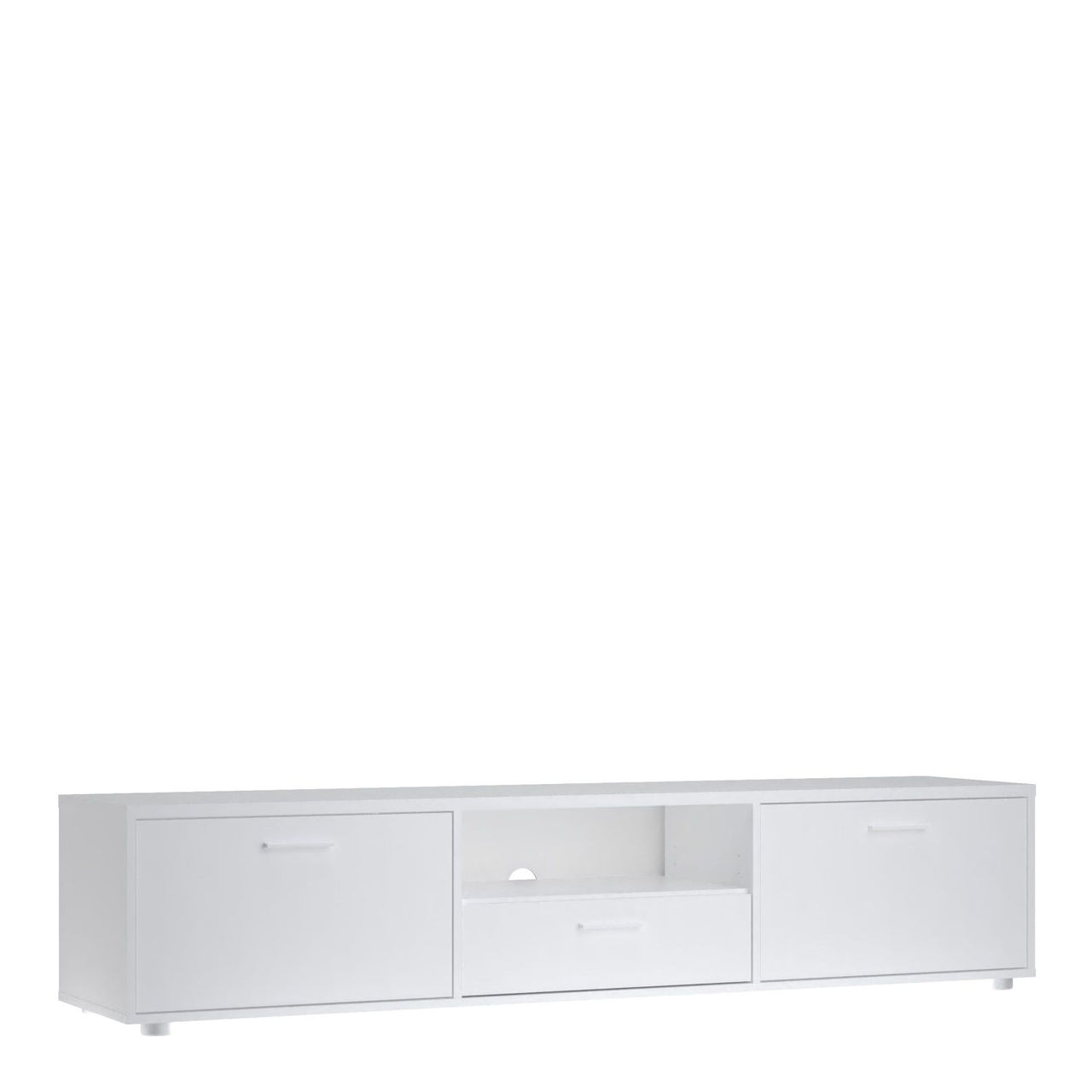 Media TVunit with 2 doors + 1 drawer 177 cm White