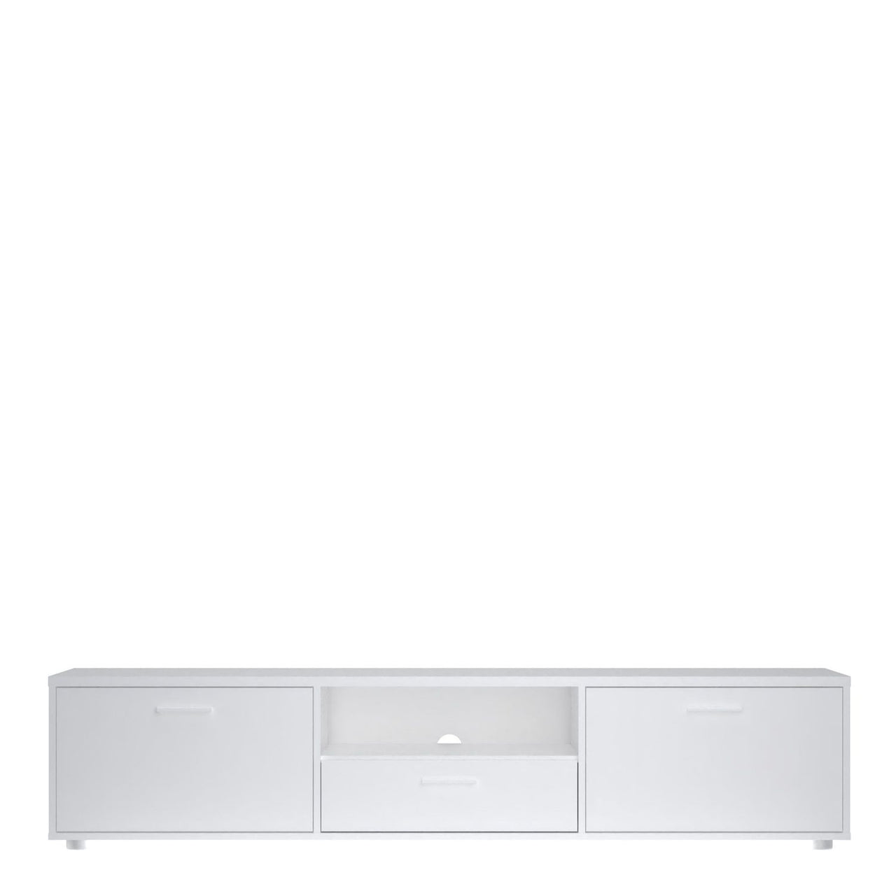 Media TVunit with 2 doors + 1 drawer 177 cm White