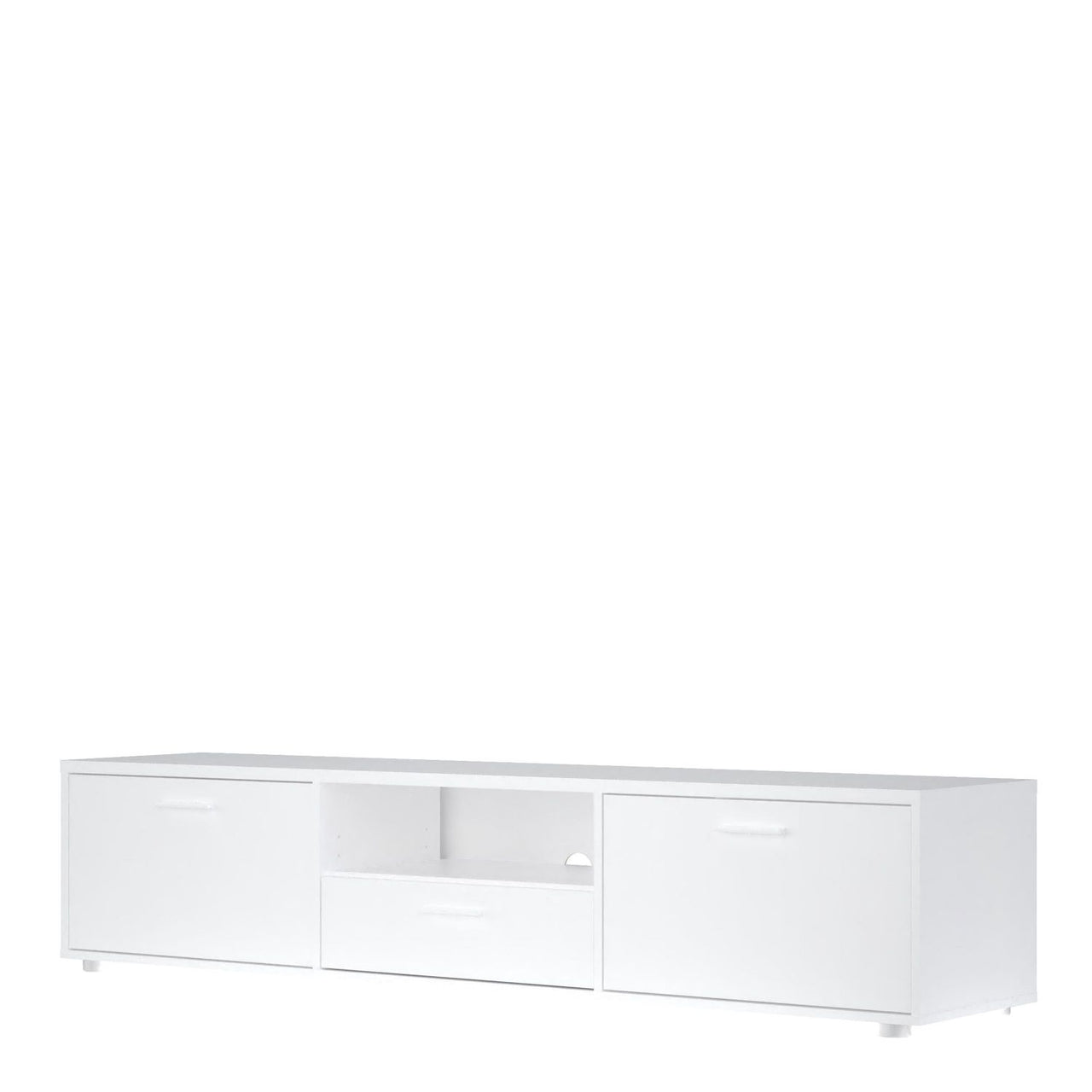 Media TVunit with 2 doors + 1 drawer 177 cm White